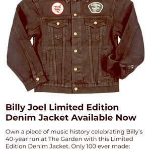 Billy Joel 1 of 100 30 Anniversary Jean Jacket